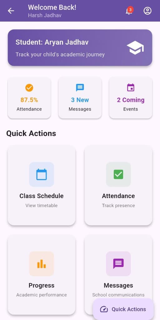 Student App Screenshot 1